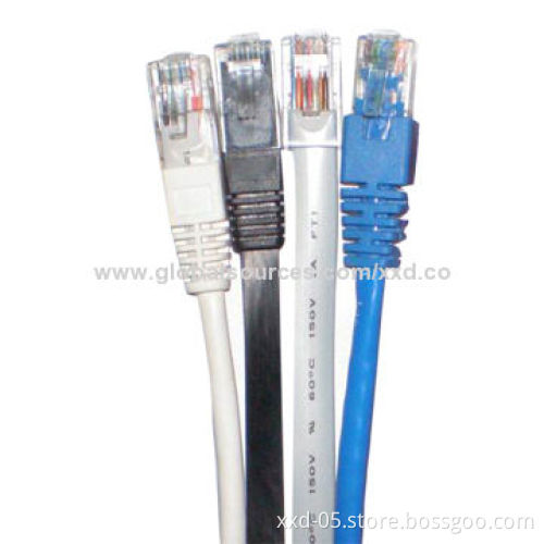 Cat 6 types 8 core copper conductors, rj45 patch cord LAN cable